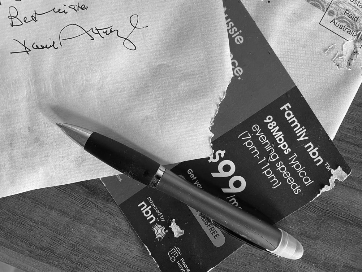 Snails ate my letter from Sir David Attenborough