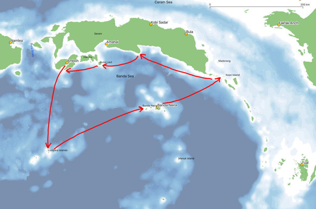 Banda Sea Cruise Expedition Wildlife In The Balance   Mapbanda 1024x679 